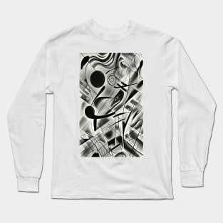 Black and White Composition Long Sleeve T-Shirt